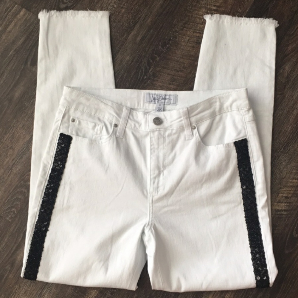 White Denim Jeans By Libby Eddeman